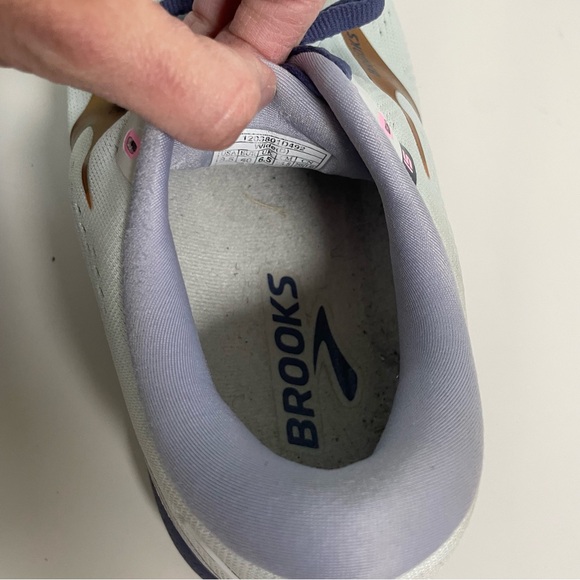 Brooks Ghost 15 Womens Size 8.5 D Wide Running Shoes Spa Blue/neo Pink/copper - Picture 7 of 10